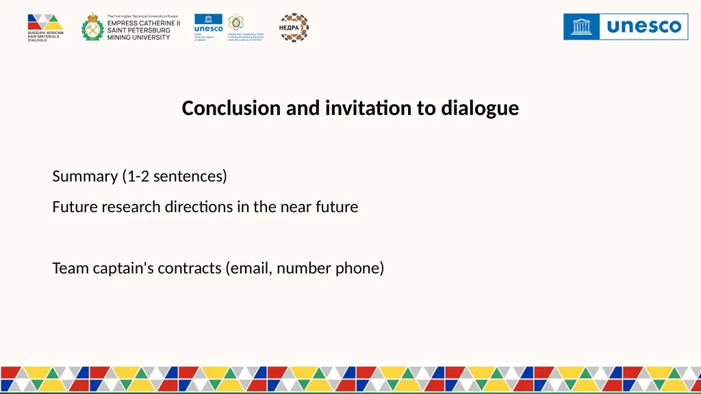 Presentation Template for participation in - slide 13 of 14