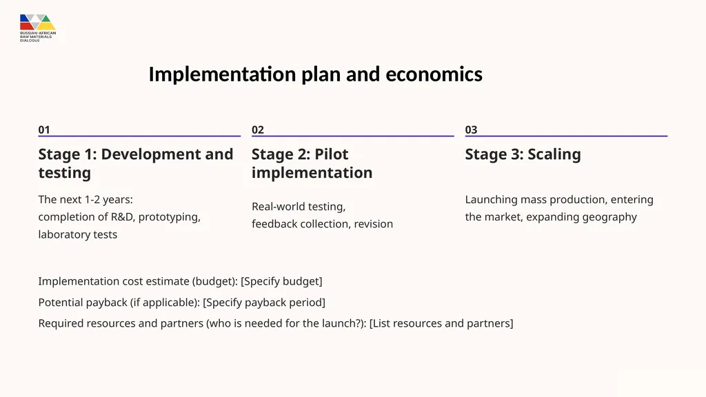 Presentation Template for participation in - slide 12 of 14