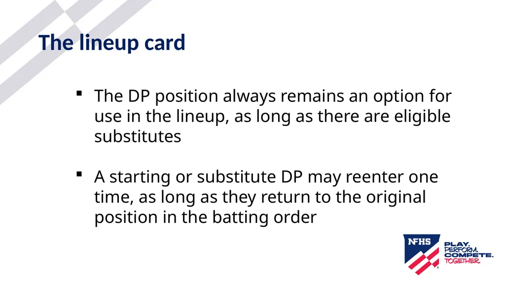 2025-26 NFHS Softball DP/FLEX Updated 1/05/2026 - slide 11 of 43