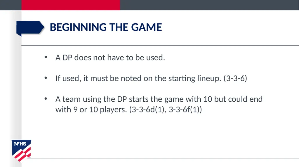 2020-21 NFHS Softball Substituting, Lineup - slide 17 of 57