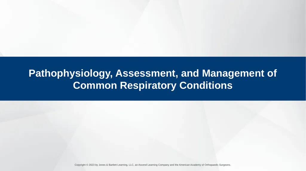 Respiratory Emergencies CHAPTER 17 Introduction - slide 140 of 179