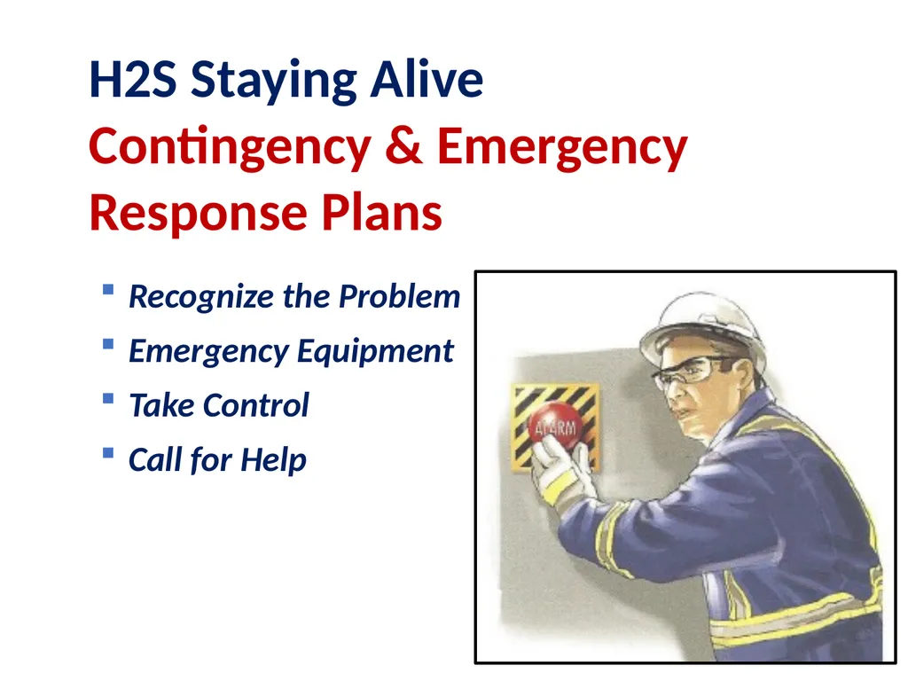 1 Hydrogen Sulfide (H2S) Emergency Response & - slide 27 of 28