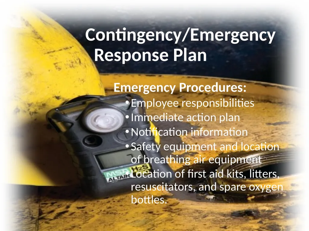 1 Hydrogen Sulfide (H2S) Emergency Response & - slide 4 of 28