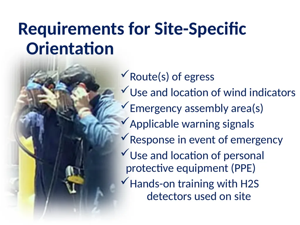 1 Hydrogen Sulfide (H2S) Emergency Response & - slide 25 of 28