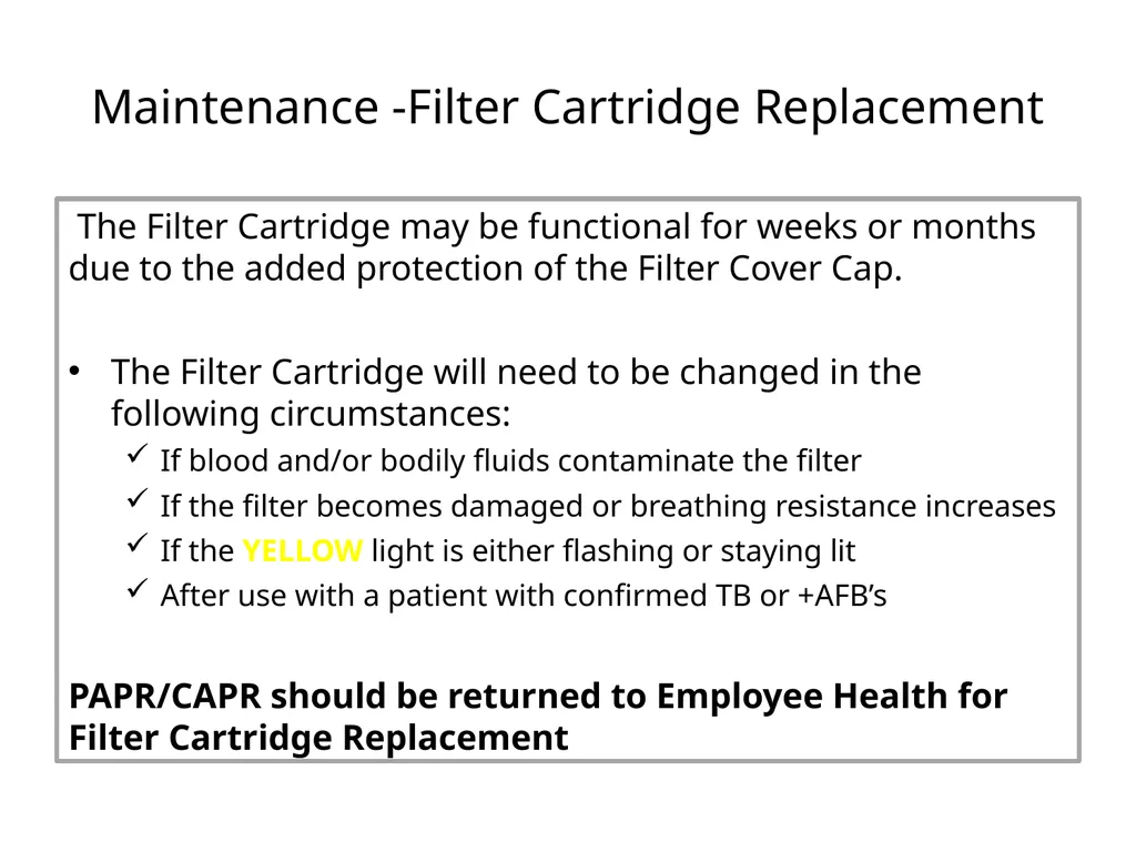 PAPR/CAPR Training MAXAIR®710 DLC CAPR®System CAPR - slide 20 of 28
