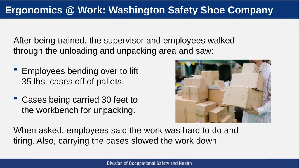 A Five Step Ergonomics Process: Finding and Fixing - slide 12 of 37