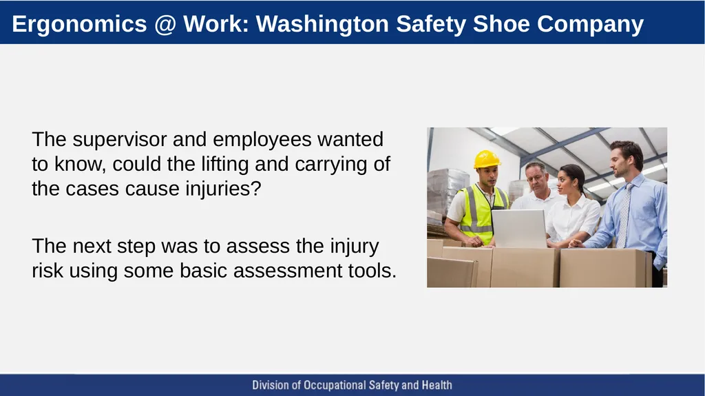 A Five Step Ergonomics Process: Finding and Fixing - slide 13 of 37