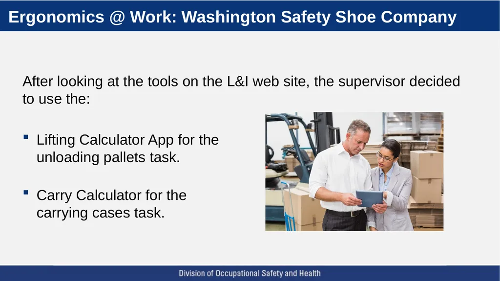 A Five Step Ergonomics Process: Finding and Fixing - slide 18 of 37