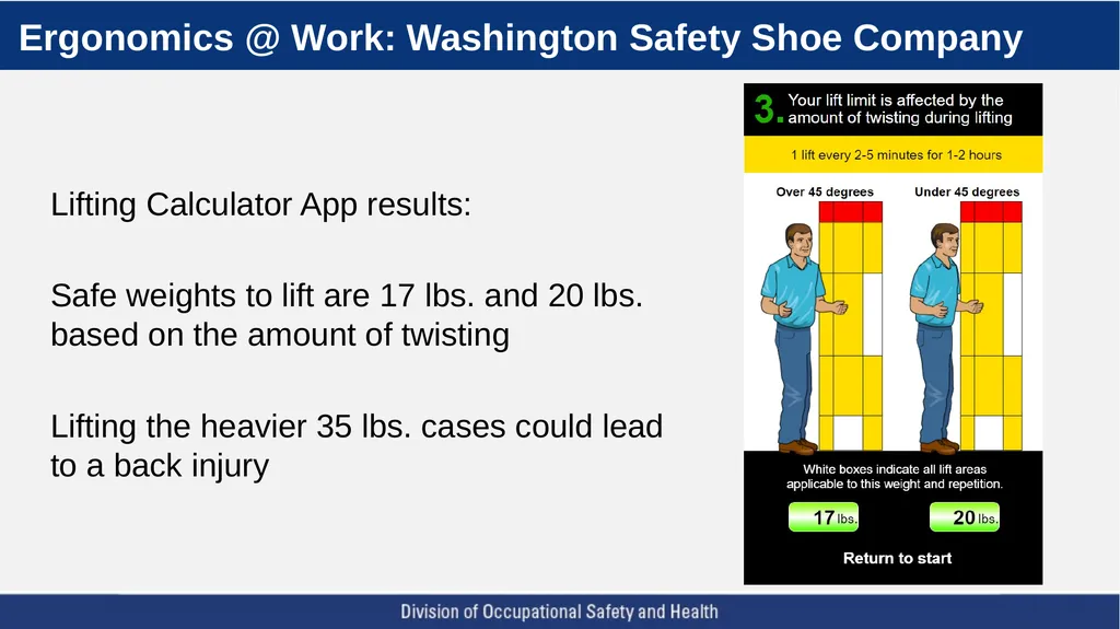 A Five Step Ergonomics Process: Finding and Fixing - slide 21 of 37