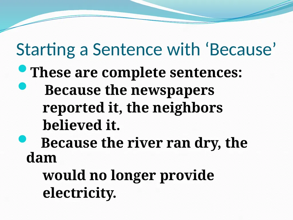 Comma Splices, Fragments, and Run-on Sentences 232 - slide 5 of 91