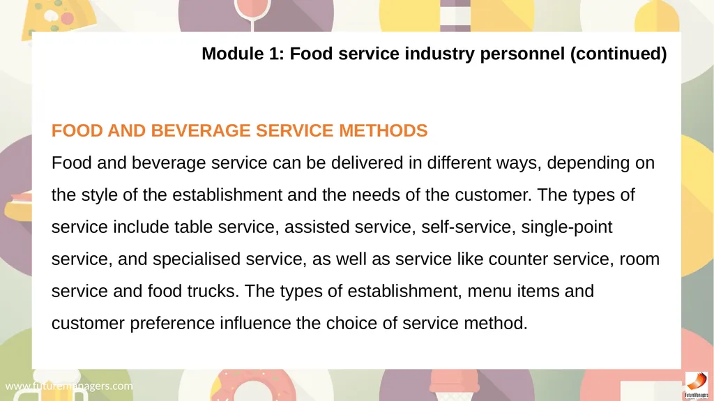 Food and Beverage Services N5 - slide 4 of 72