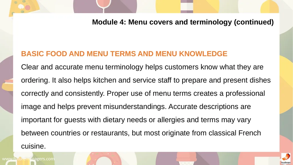 Food and Beverage Services N5 - slide 40 of 72