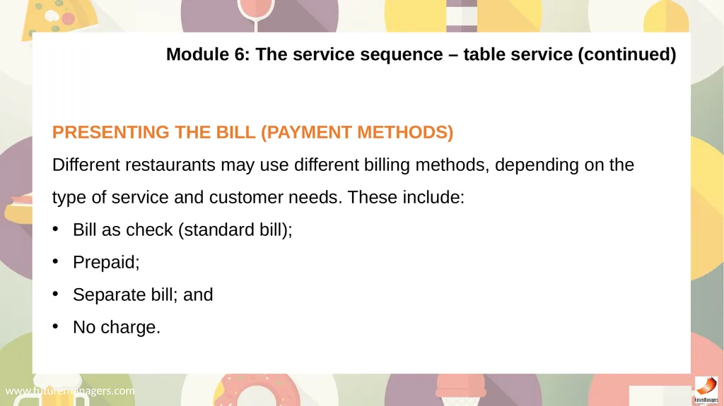 Food and Beverage Services N5 - slide 52 of 72