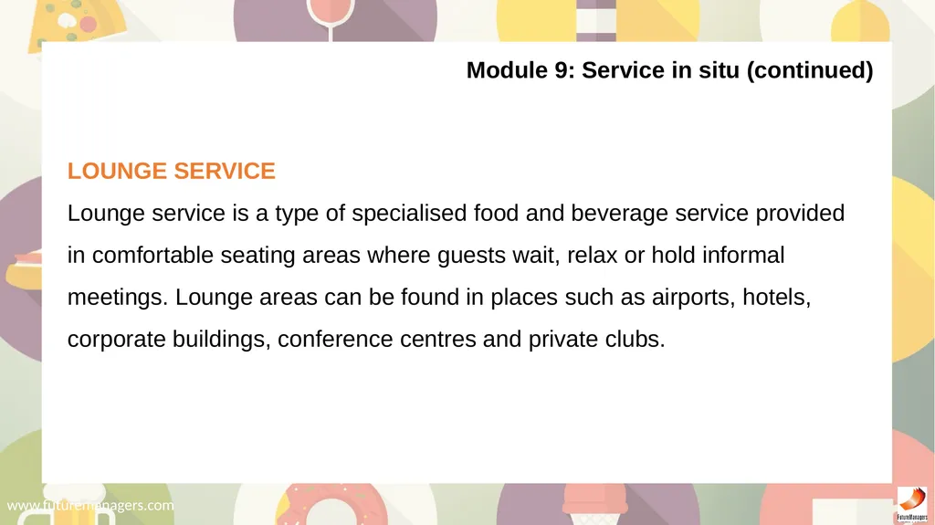 Food and Beverage Services N5 - slide 64 of 72