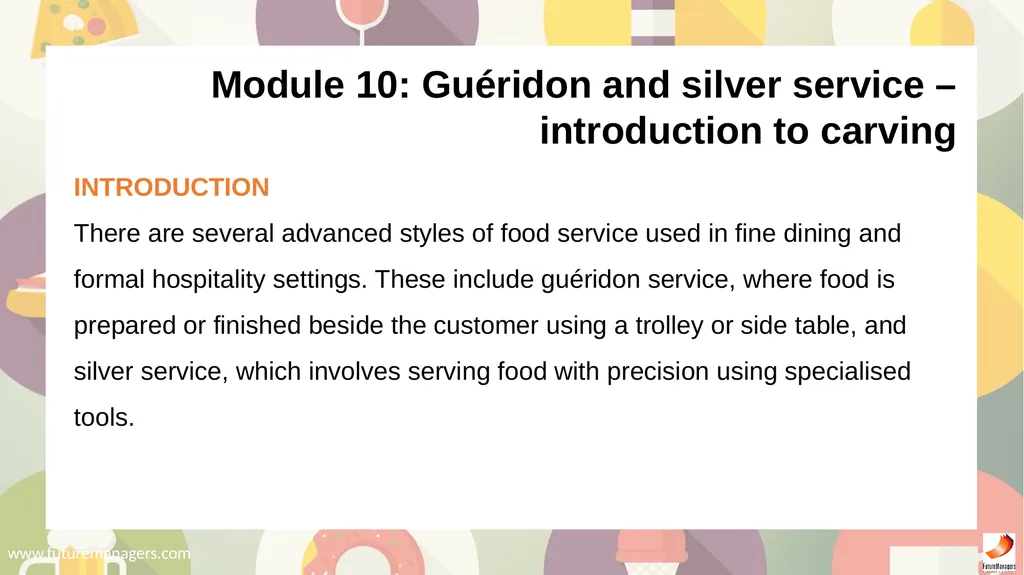 Food and Beverage Services N5 - slide 66 of 72