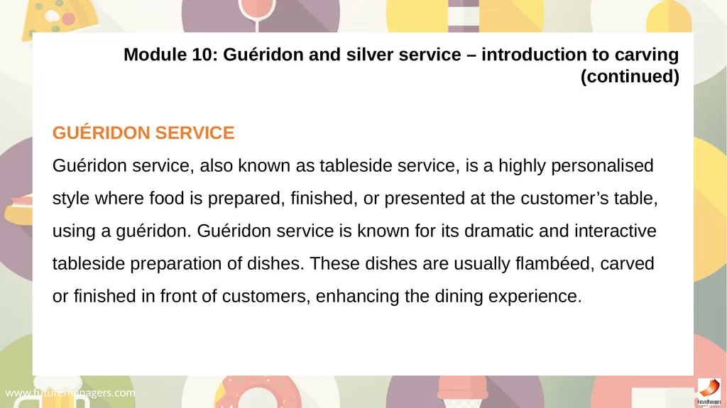 Food and Beverage Services N5 - slide 67 of 72