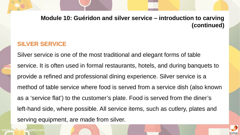 Food and Beverage Services N5 - slide 70 of 72
