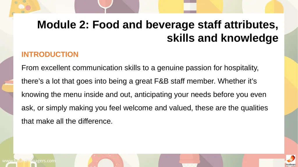 Food and Beverage Services N5 - slide 8 of 72