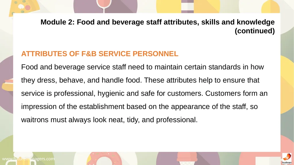 Food and Beverage Services N5 - slide 9 of 72