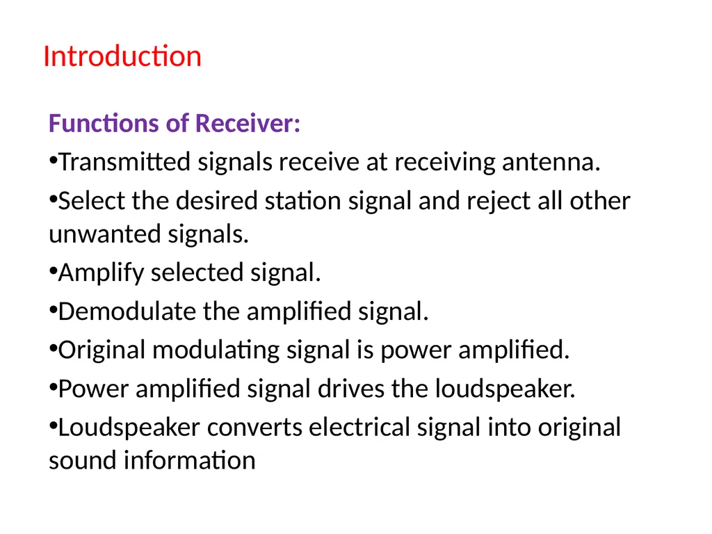 CH.3 Radio Receiver (Marks ) Visit for more - slide 2 of 81