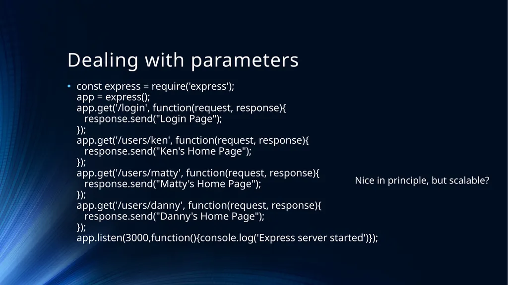 Web Programming Language Week 9 Introducing Node - slide 22 of 26