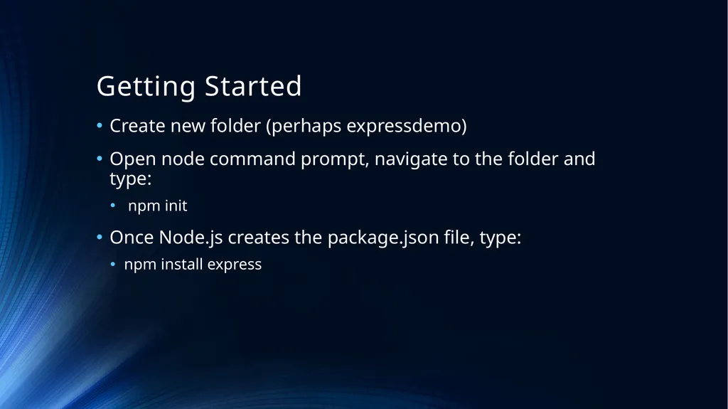 Web Programming Language Week 9 Introducing Node - slide 18 of 26