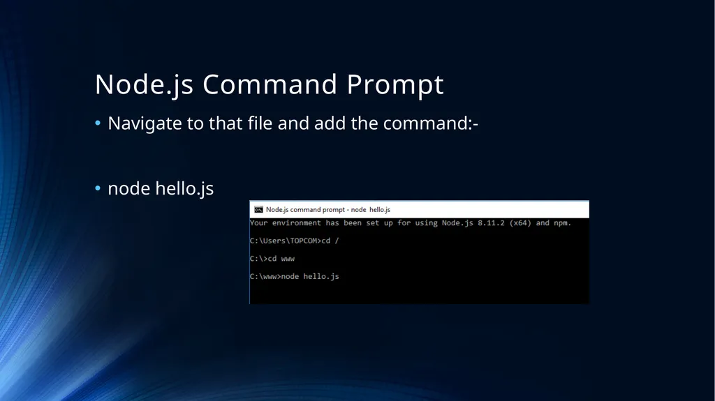 Web Programming Language Week 9 Introducing Node - slide 8 of 26