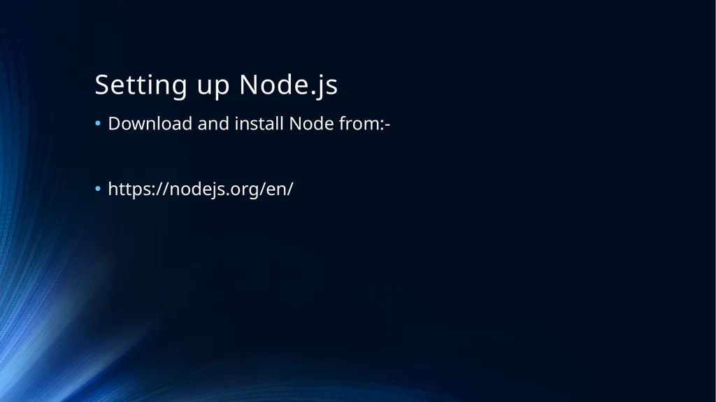 Web Programming Language Week 9 Introducing Node - slide 6 of 26