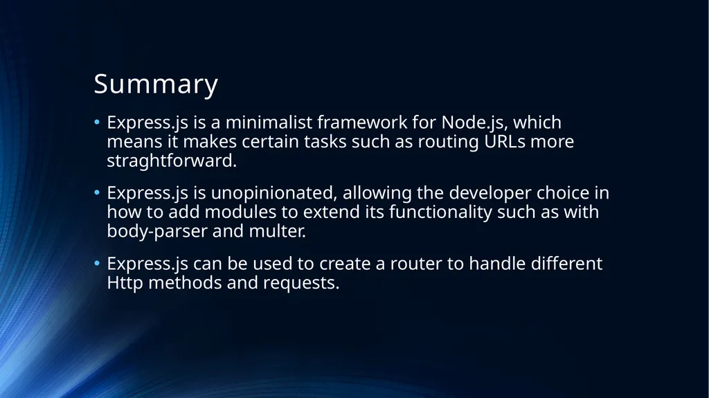 Web Programming Language Week 9 Introducing Node - slide 26 of 26