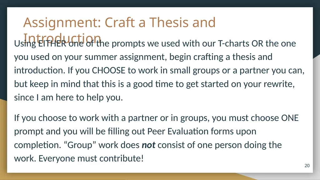 Coursebook Lesson 4 The Introduction and Thesis - slide 20 of 20