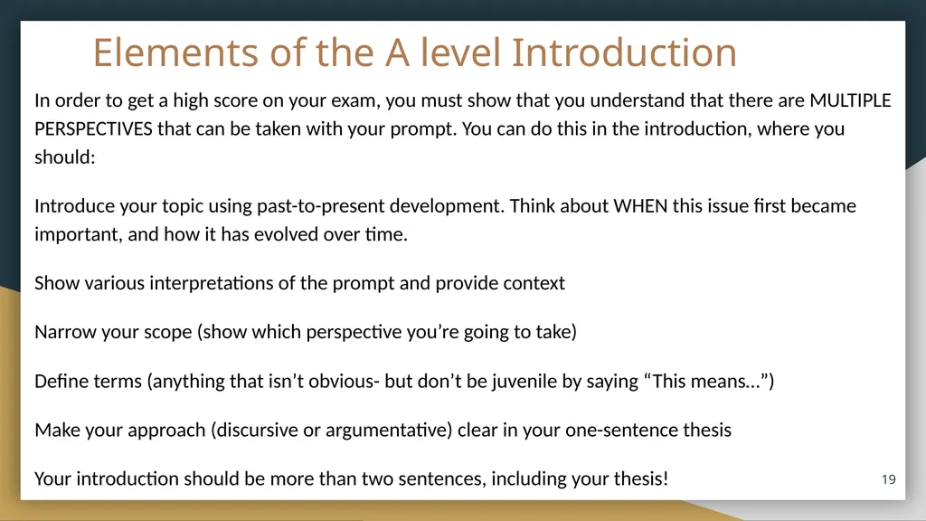 Coursebook Lesson 4 The Introduction and Thesis - slide 19 of 20
