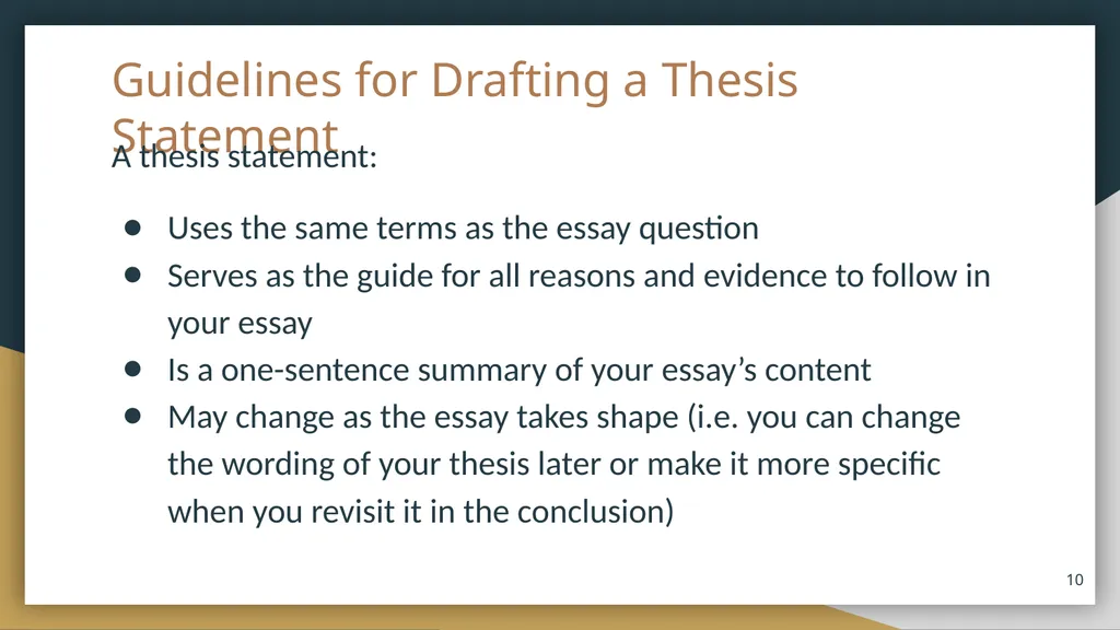 Coursebook Lesson 4 The Introduction and Thesis - slide 10 of 20