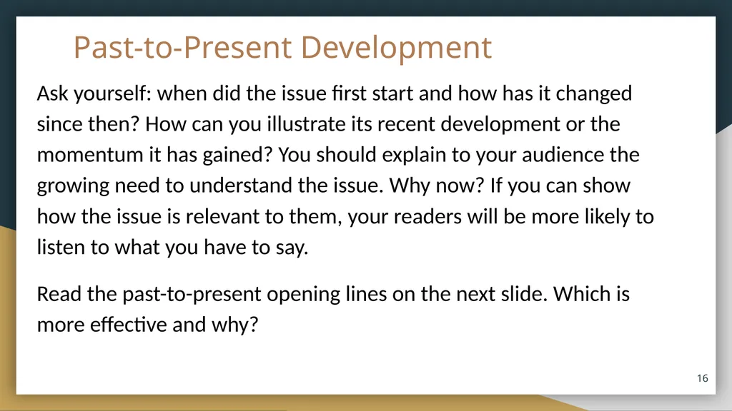 Coursebook Lesson 4 The Introduction and Thesis - slide 16 of 20