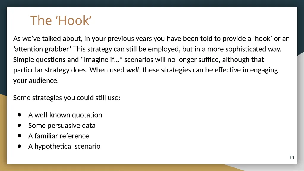 Coursebook Lesson 4 The Introduction and Thesis - slide 14 of 20