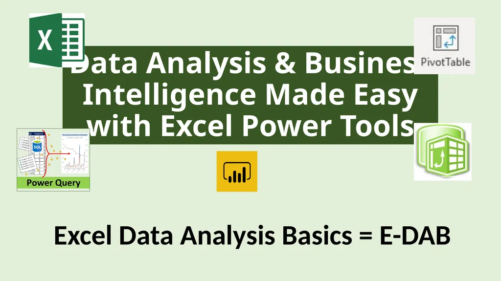 Data Analysis & Business Intelligence Made Easy - slide 1 of 17