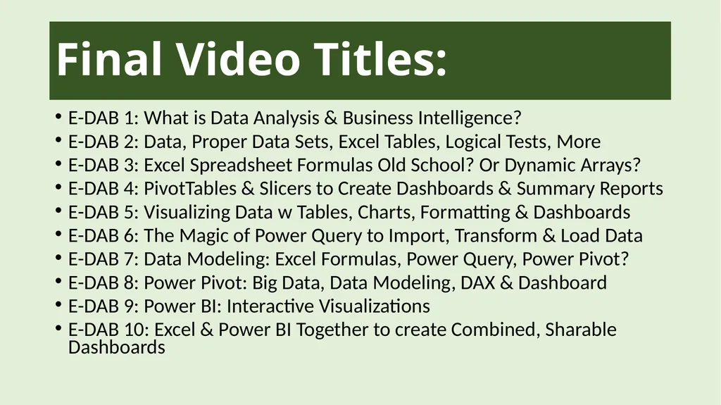 Data Analysis & Business Intelligence Made Easy - slide 14 of 17