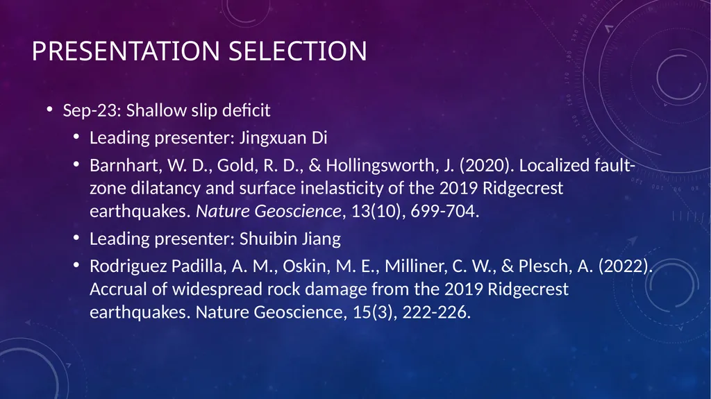 Recent Advances in Geophysics Xiaohua Xu & Kai - slide 15 of 27