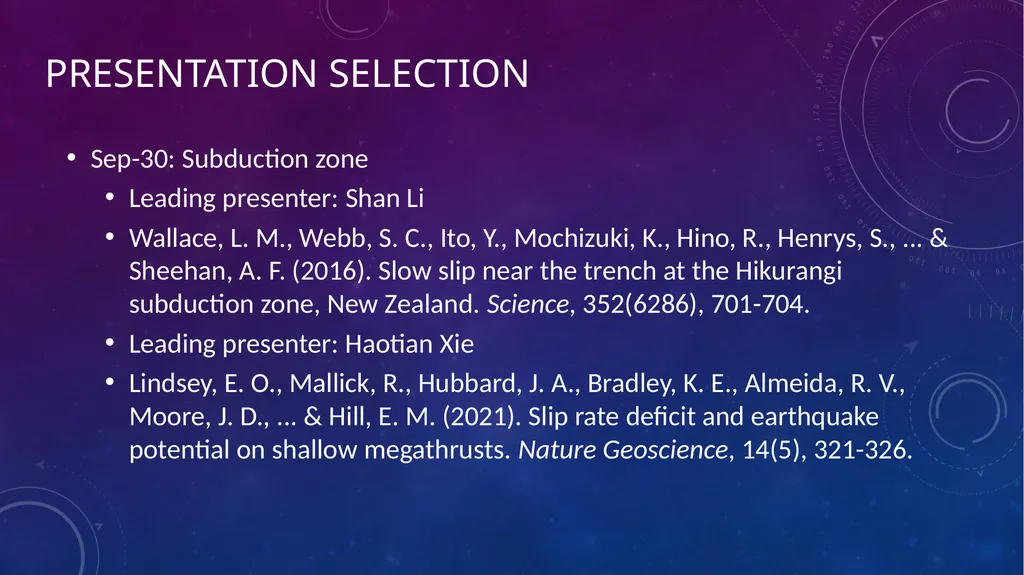 Recent Advances in Geophysics Xiaohua Xu & Kai - slide 16 of 27
