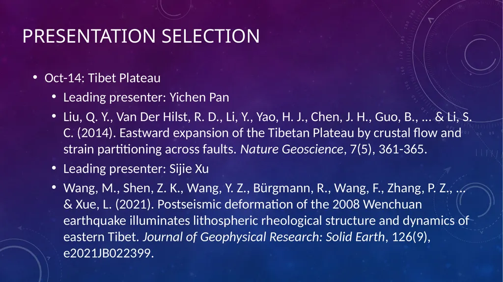 Recent Advances in Geophysics Xiaohua Xu & Kai - slide 17 of 27