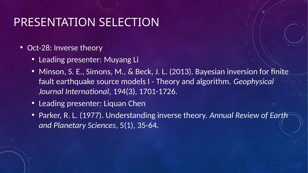 Recent Advances in Geophysics Xiaohua Xu & Kai - slide 18 of 27