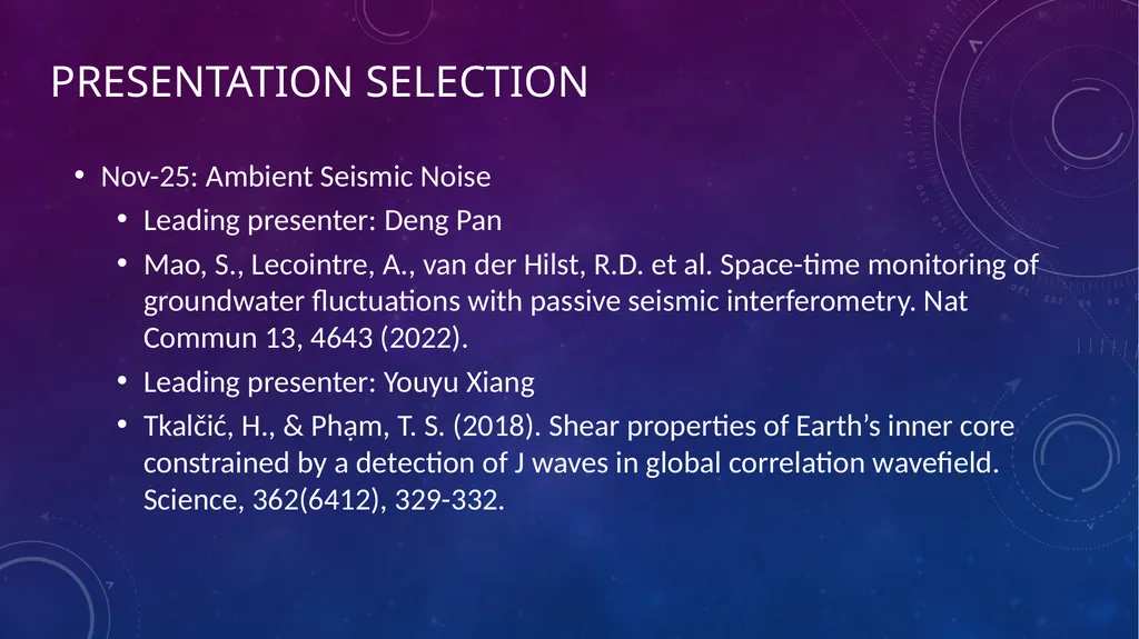 Recent Advances in Geophysics Xiaohua Xu & Kai - slide 22 of 27