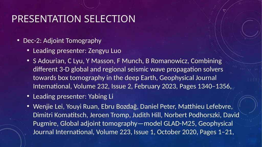 Recent Advances in Geophysics Xiaohua Xu & Kai - slide 23 of 27