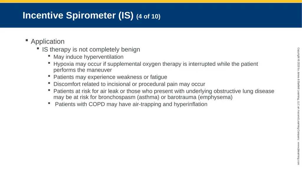 Hyperinflation Therapy CHAPTER 13 Objectives - slide 8 of 68