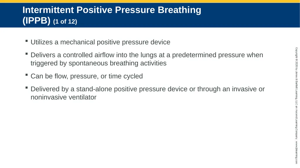 Hyperinflation Therapy CHAPTER 13 Objectives - slide 15 of 68