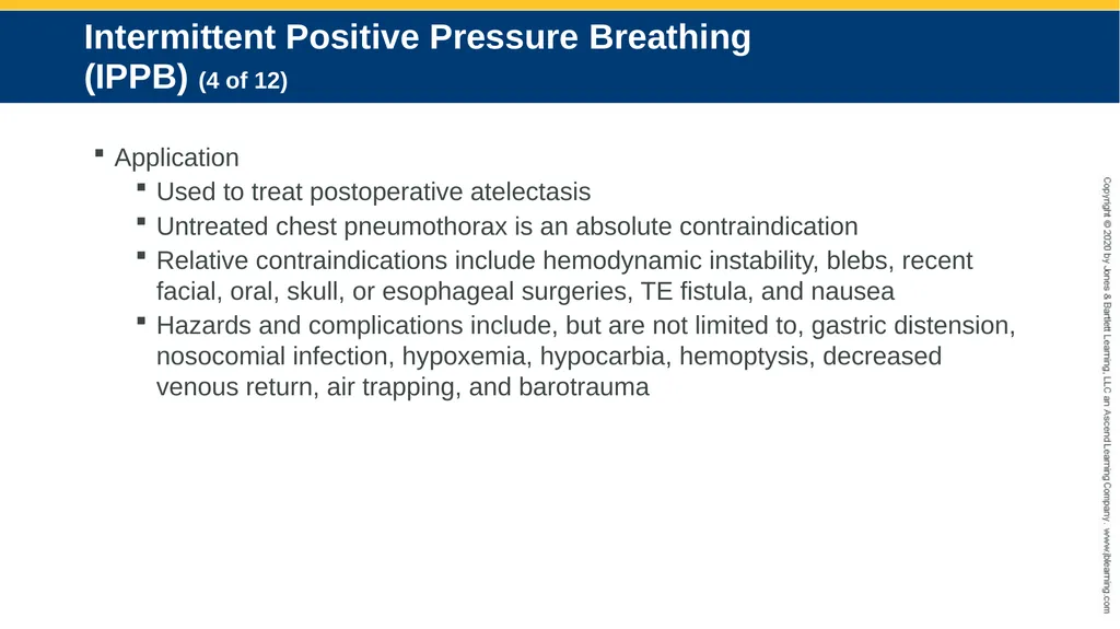 Hyperinflation Therapy CHAPTER 13 Objectives - slide 18 of 68