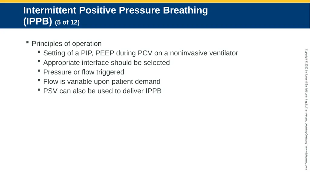Hyperinflation Therapy CHAPTER 13 Objectives - slide 19 of 68