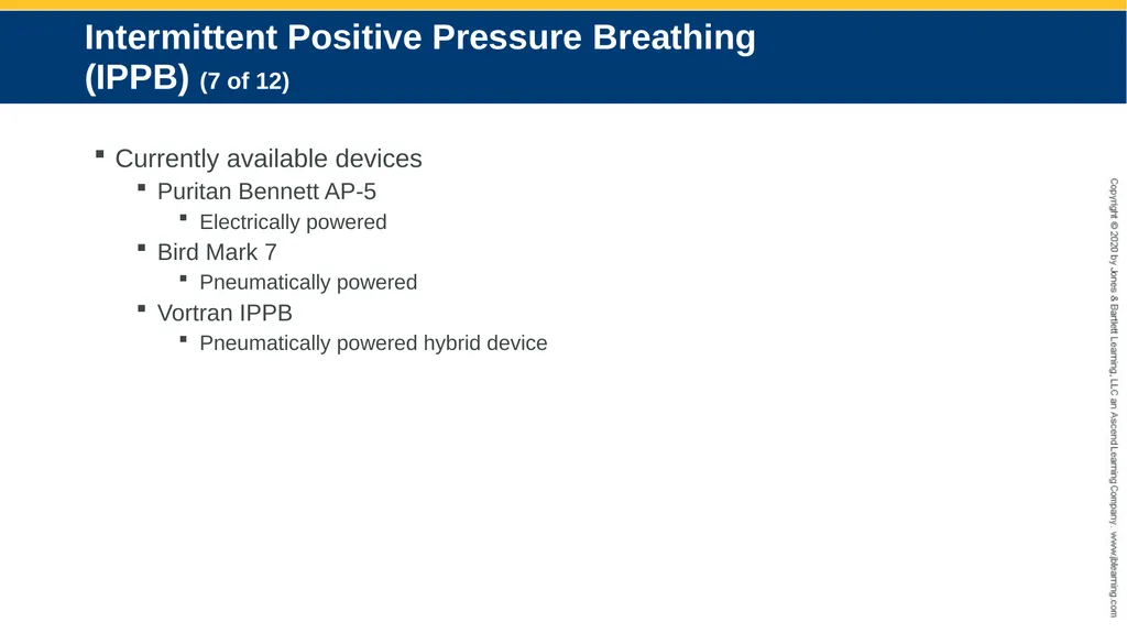 Hyperinflation Therapy CHAPTER 13 Objectives - slide 21 of 68