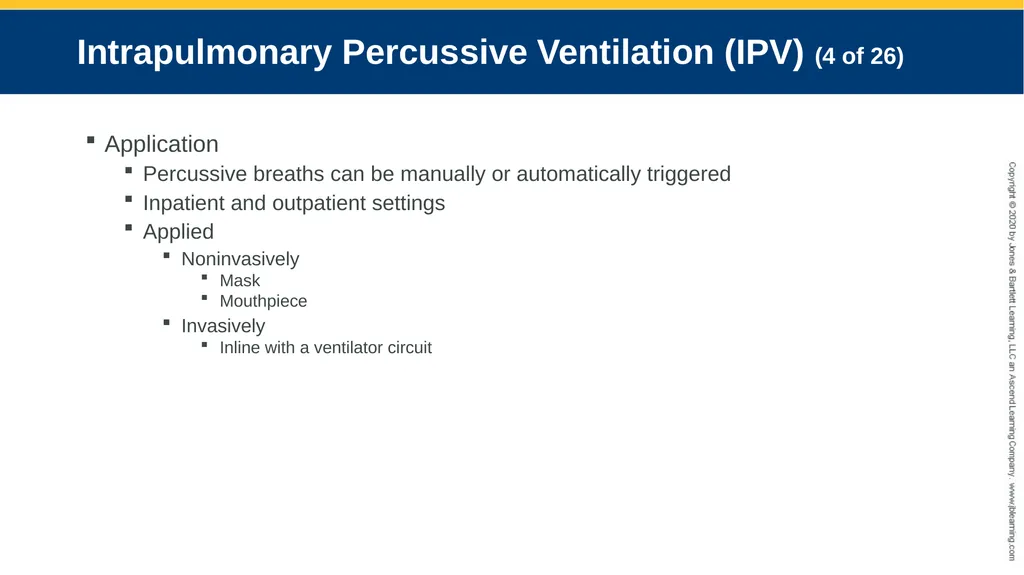 Hyperinflation Therapy CHAPTER 13 Objectives - slide 34 of 68