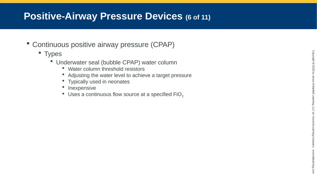 Hyperinflation Therapy CHAPTER 13 Objectives - slide 63 of 68