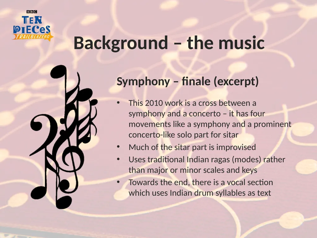 Ravi Shankar Symphony – finale (excerpt) Secondary - slide 9 of 28